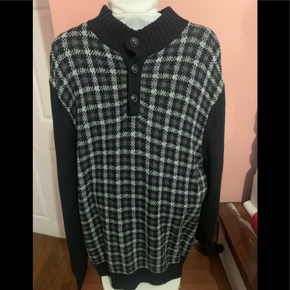 Chaps Black Sweater - Picture 1 of 3